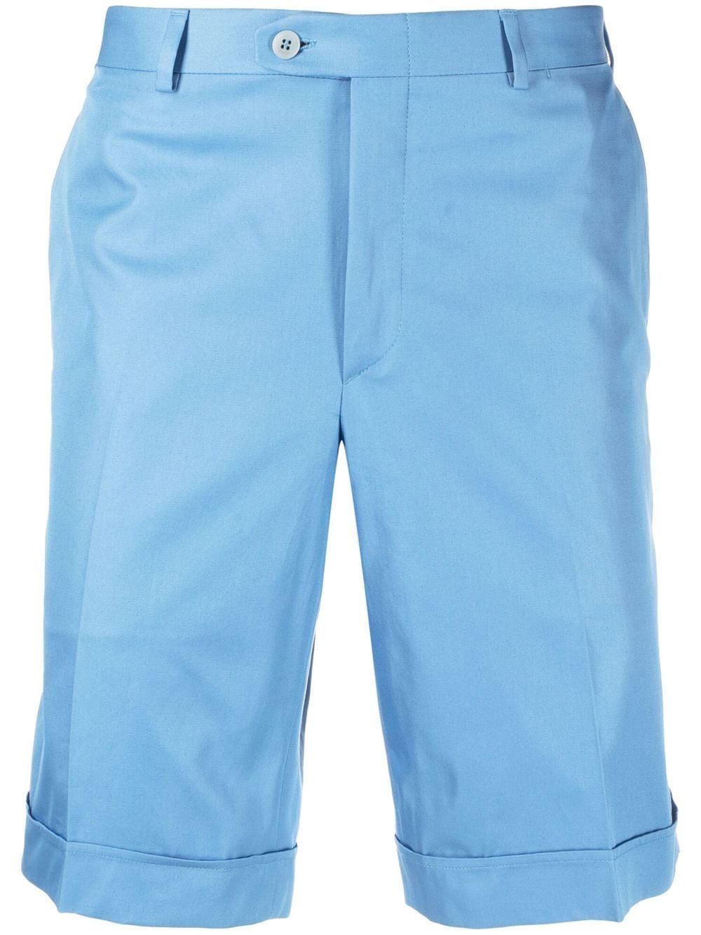 Brioni plain cotton tailored trousers - Blue von Brioni