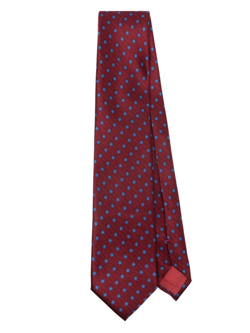 Brioni printed silk tie - Red von Brioni