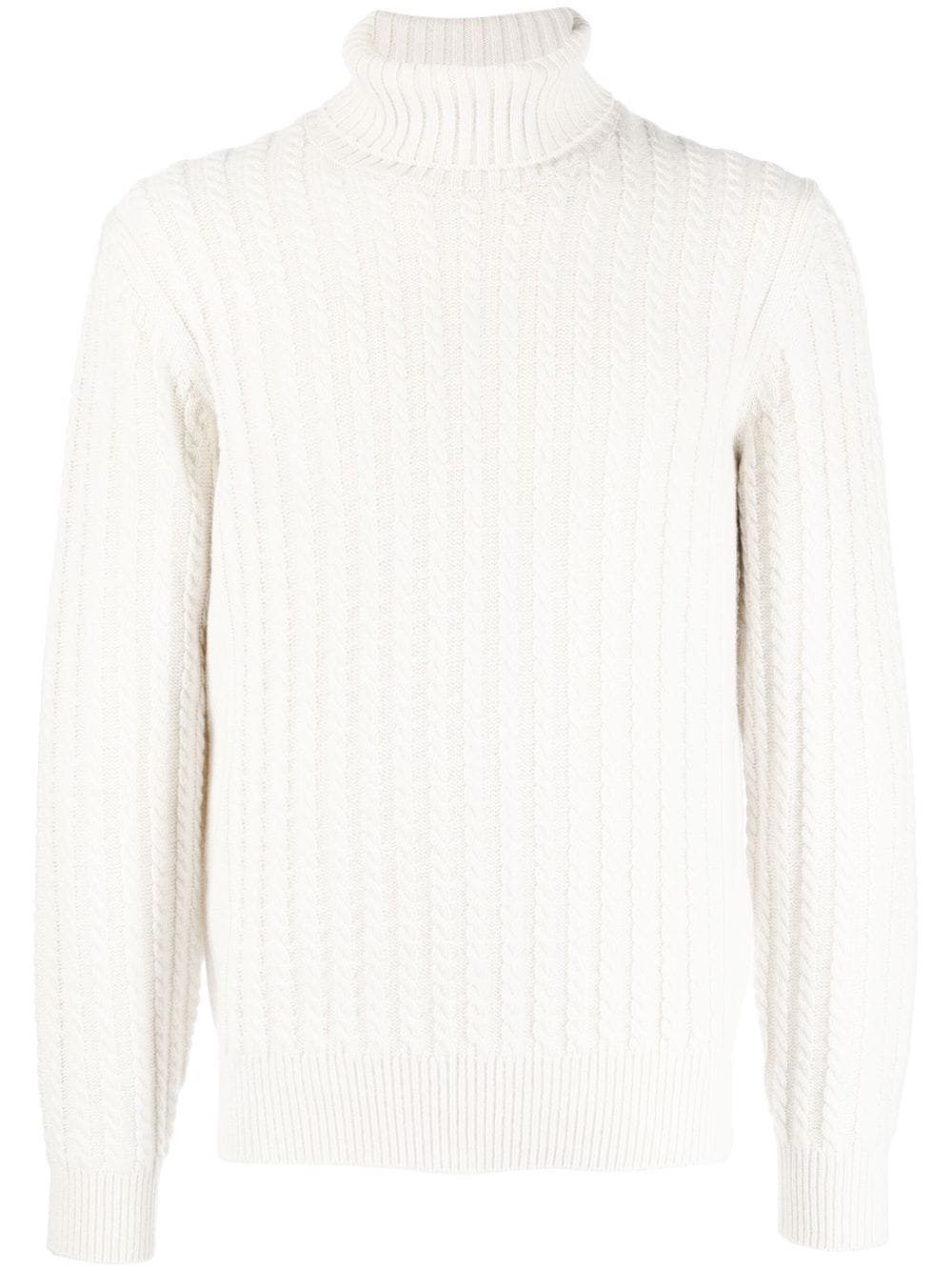 Brioni roll-neck cashmere jumper - Neutrals von Brioni