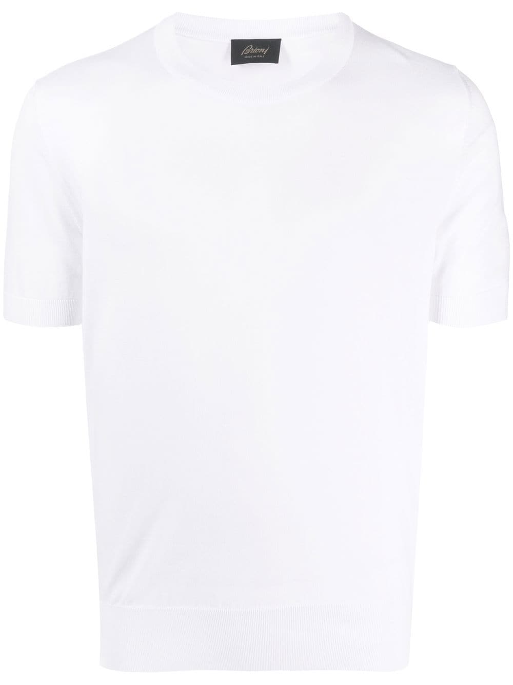 Brioni short-sleeve cotton jumper - White von Brioni