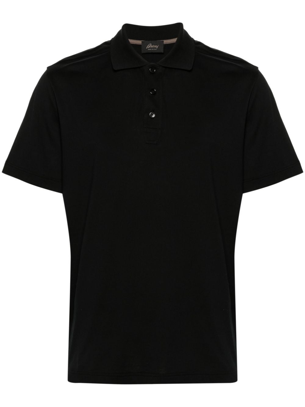 Brioni short-sleeve cotton polo shirt - Black von Brioni