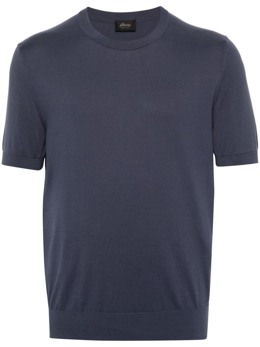 Brioni short-sleeve knitted T-shirt - Blue von Brioni