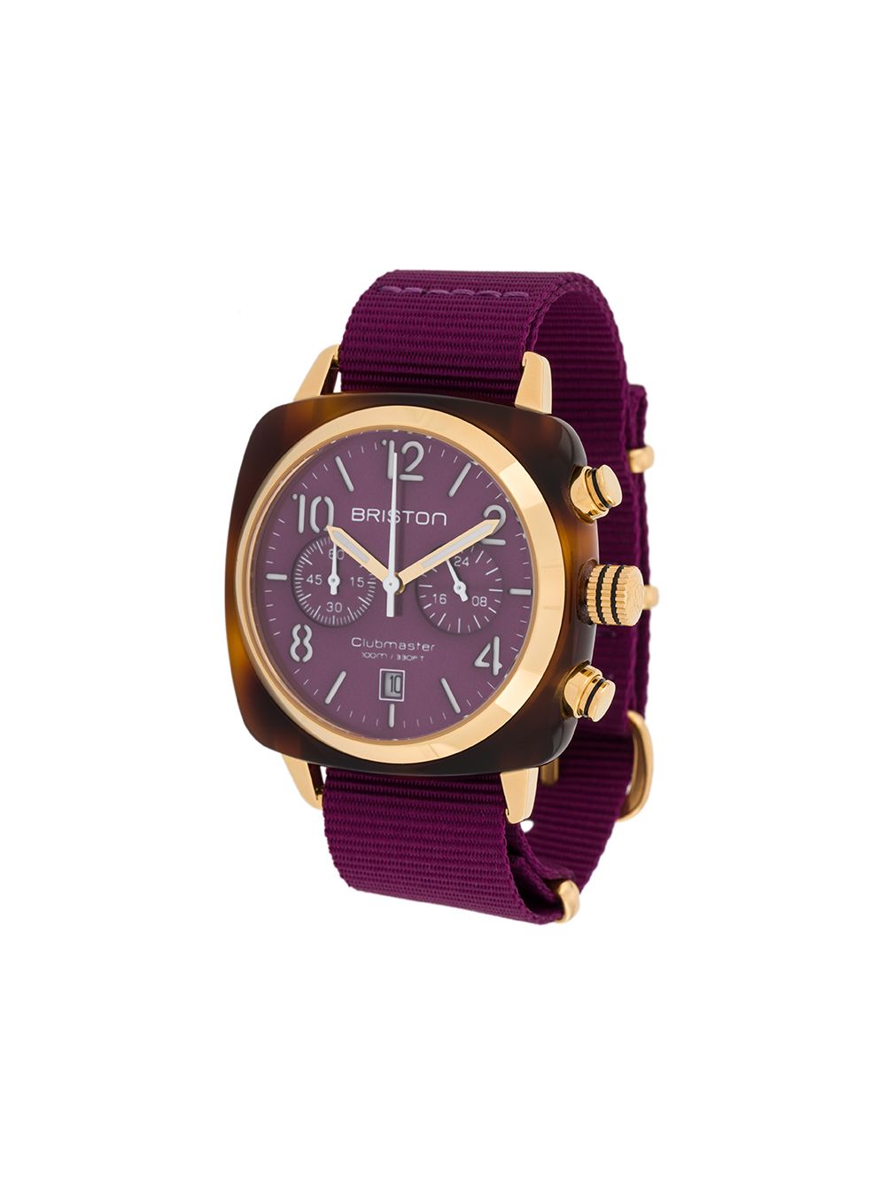 Briston Watches Clubmaster Classic Chrono 40mm - Purple von Briston Watches