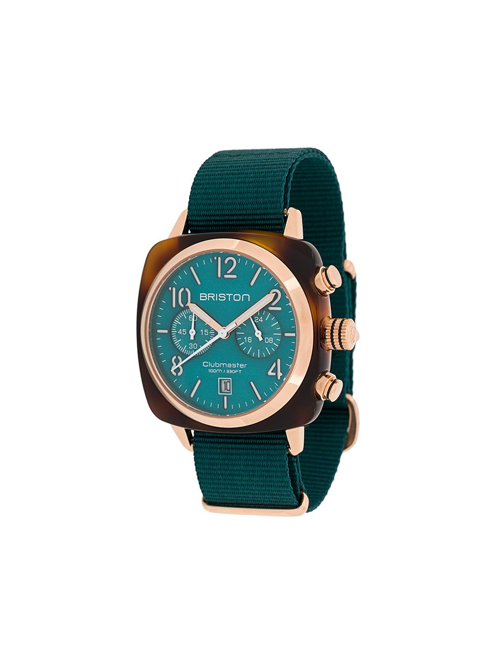 Briston Watches Clubmaster Classic Chrono 40mm - Green von Briston Watches