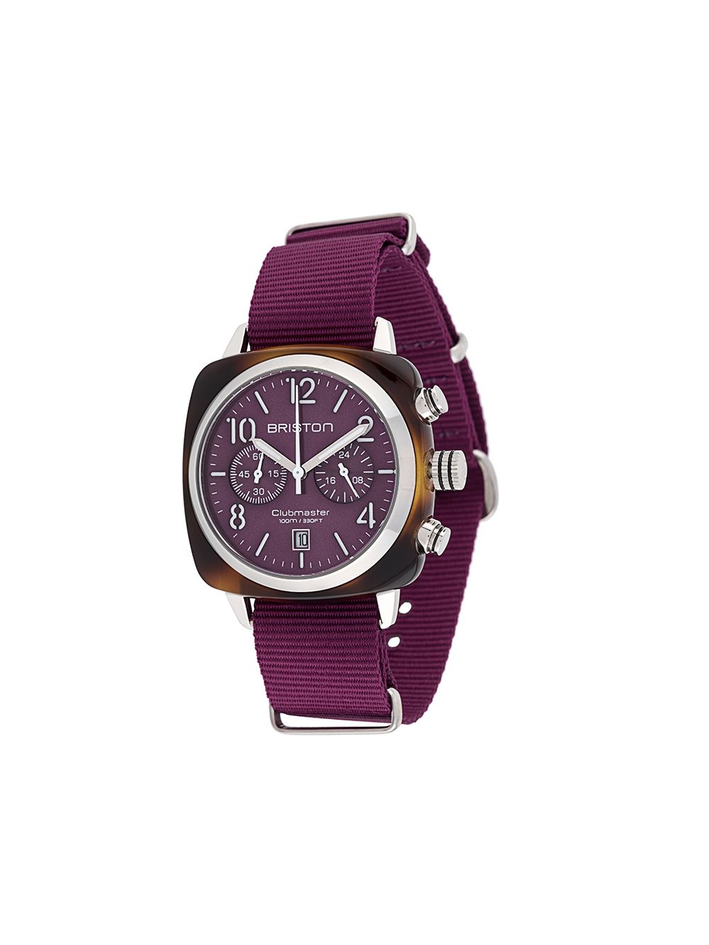 Briston Watches Clubmaster Classic Chrono 40mm - Purple von Briston Watches