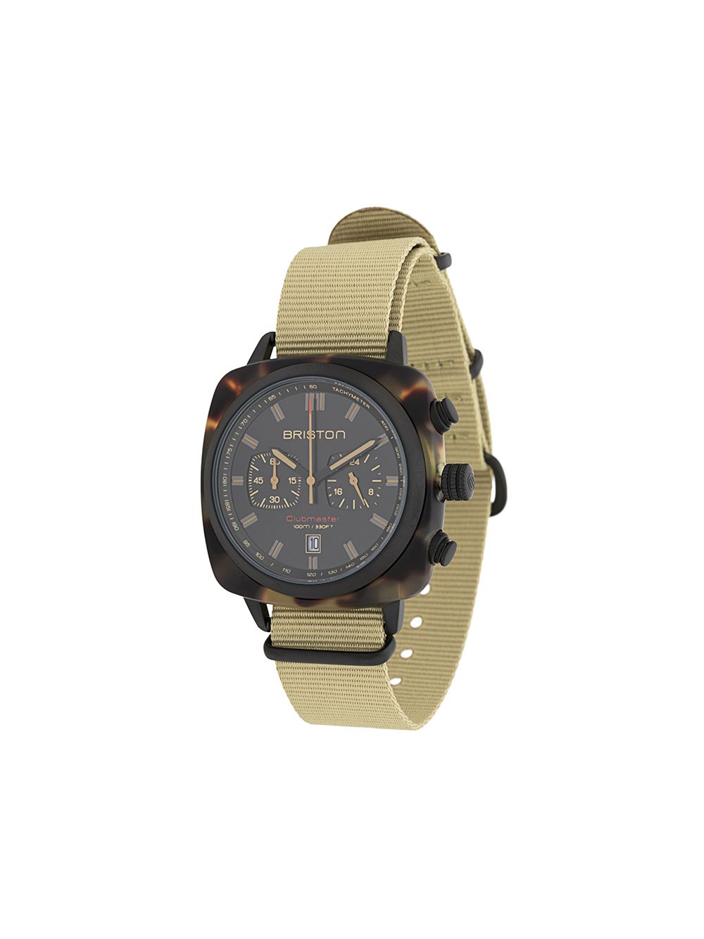 Briston Watches Clubmaster Sport Chrono 42mm - Black von Briston Watches