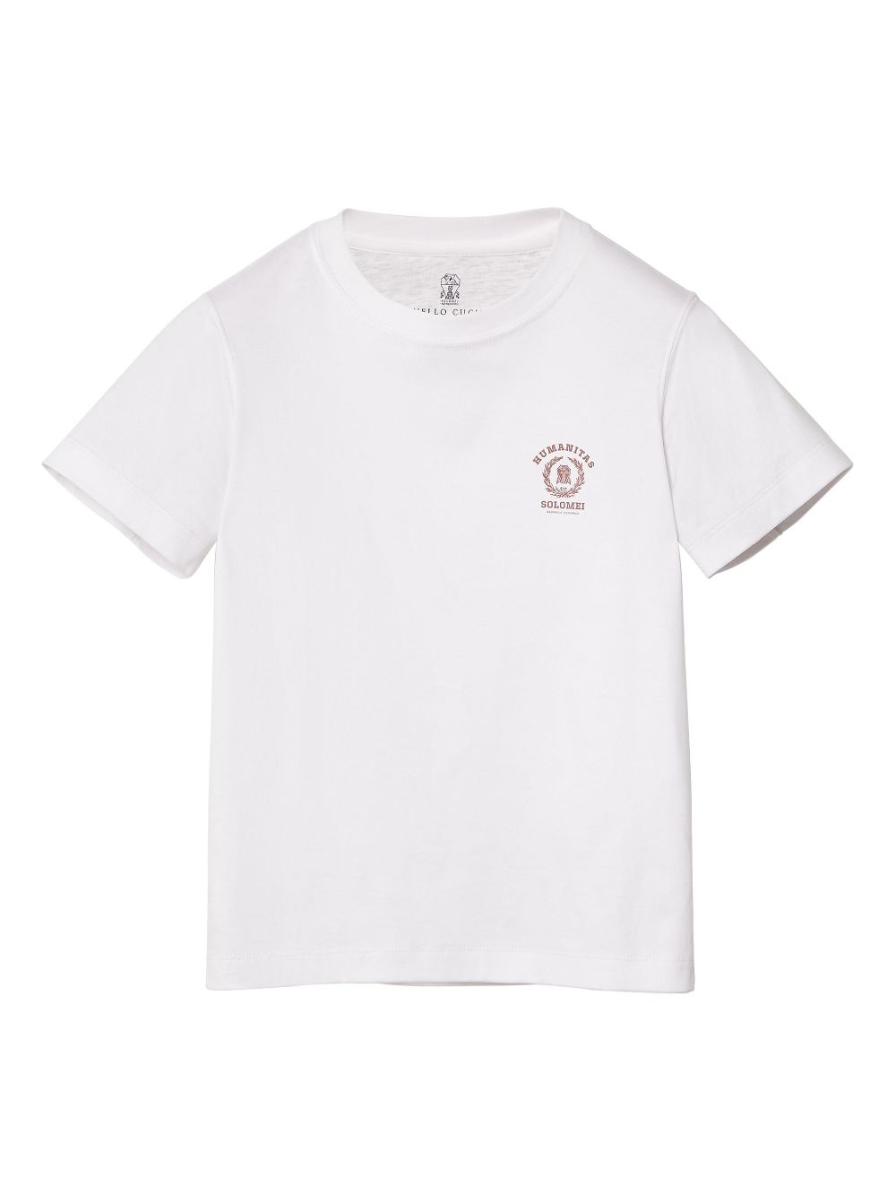Brunello Cucinelli Kids Solomei logo-print cotton T-shirt - White von Brunello Cucinelli Kids