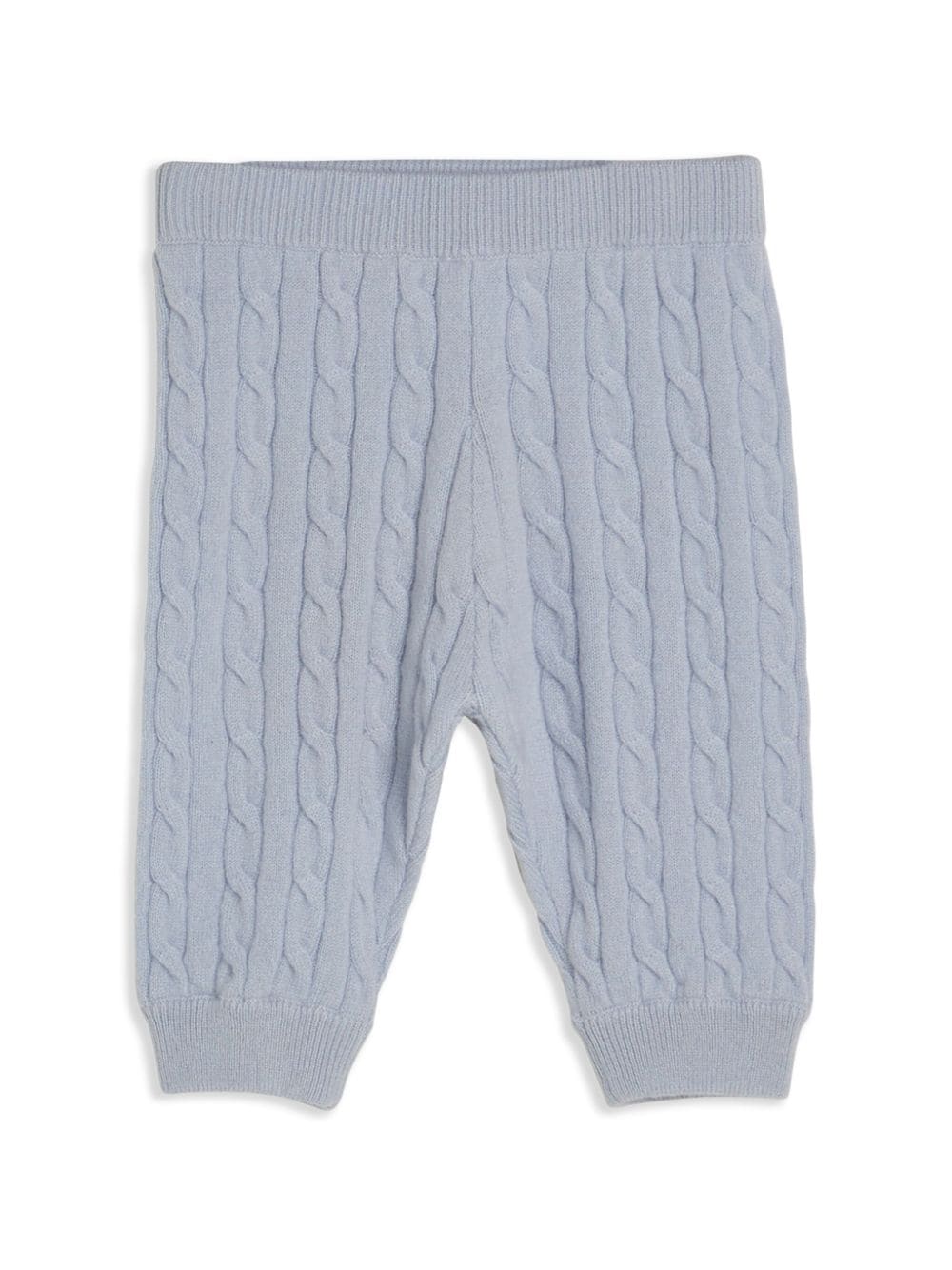 Brunello Cucinelli Kids Bernie cable-knit cashmere trousers - Blue von Brunello Cucinelli Kids