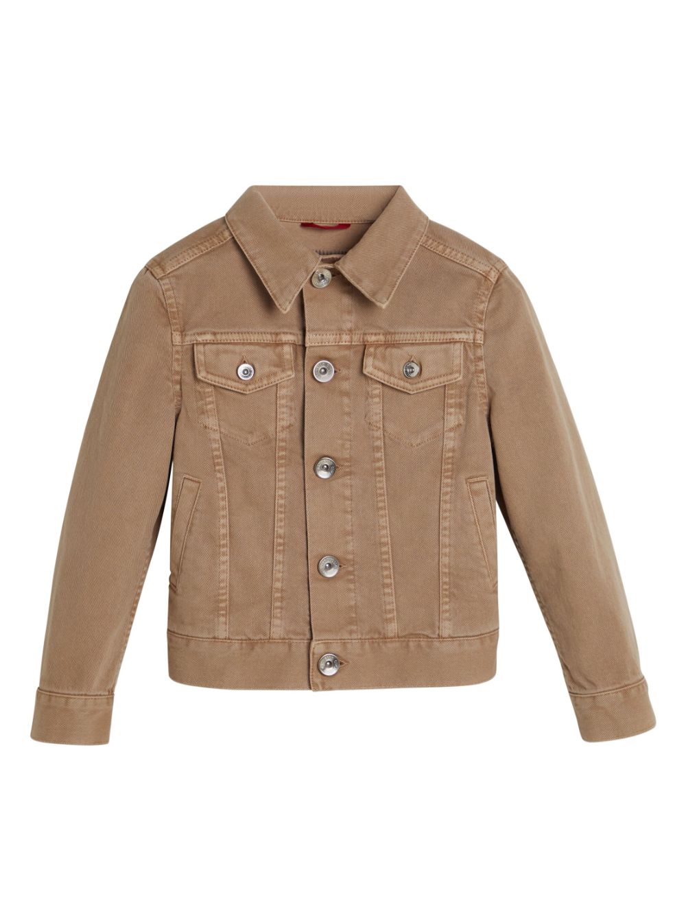 Brunello Cucinelli Kids buttoned denim jacket - Brown von Brunello Cucinelli Kids