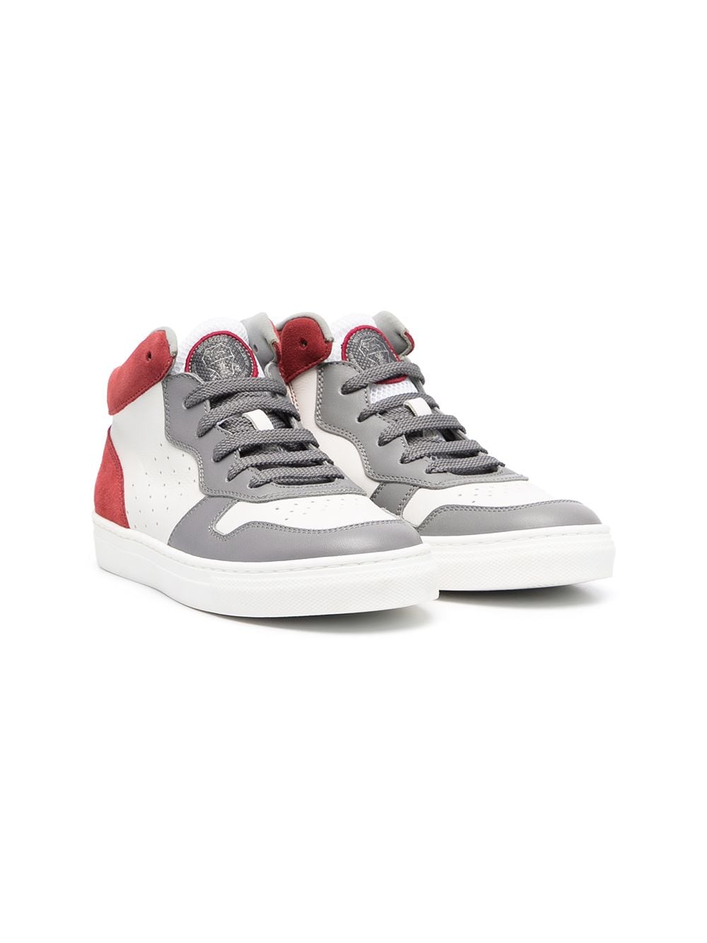 Brunello Cucinelli Kids colour-block sneakers - Grey von Brunello Cucinelli Kids