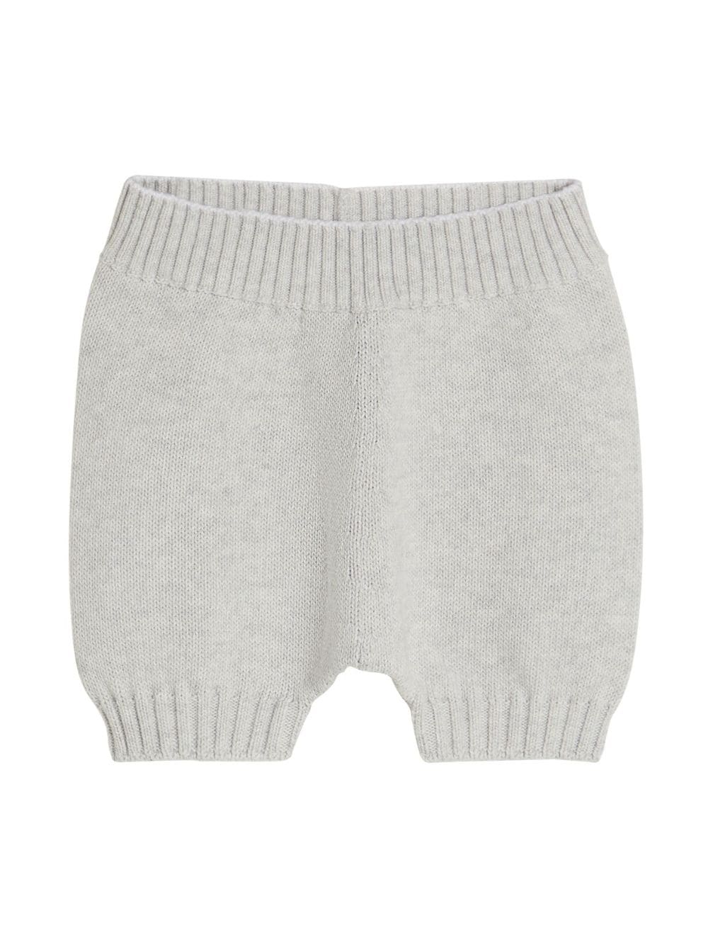 Brunello Cucinelli Kids knitted cotton shorts - Grey von Brunello Cucinelli Kids