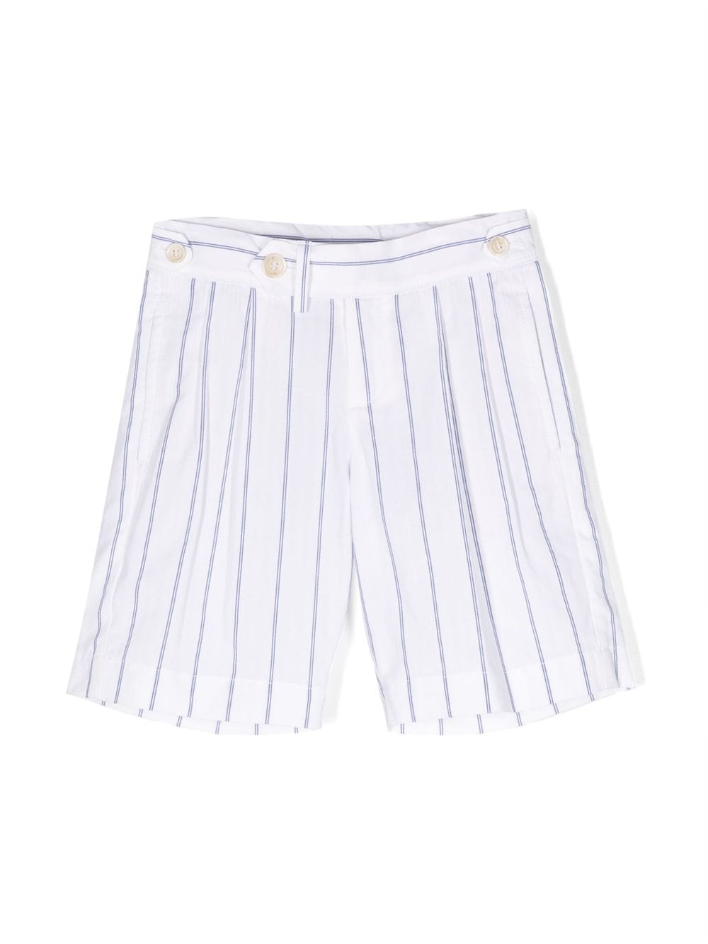 Brunello Cucinelli Kids stripe-pattern casual shorts - White von Brunello Cucinelli Kids