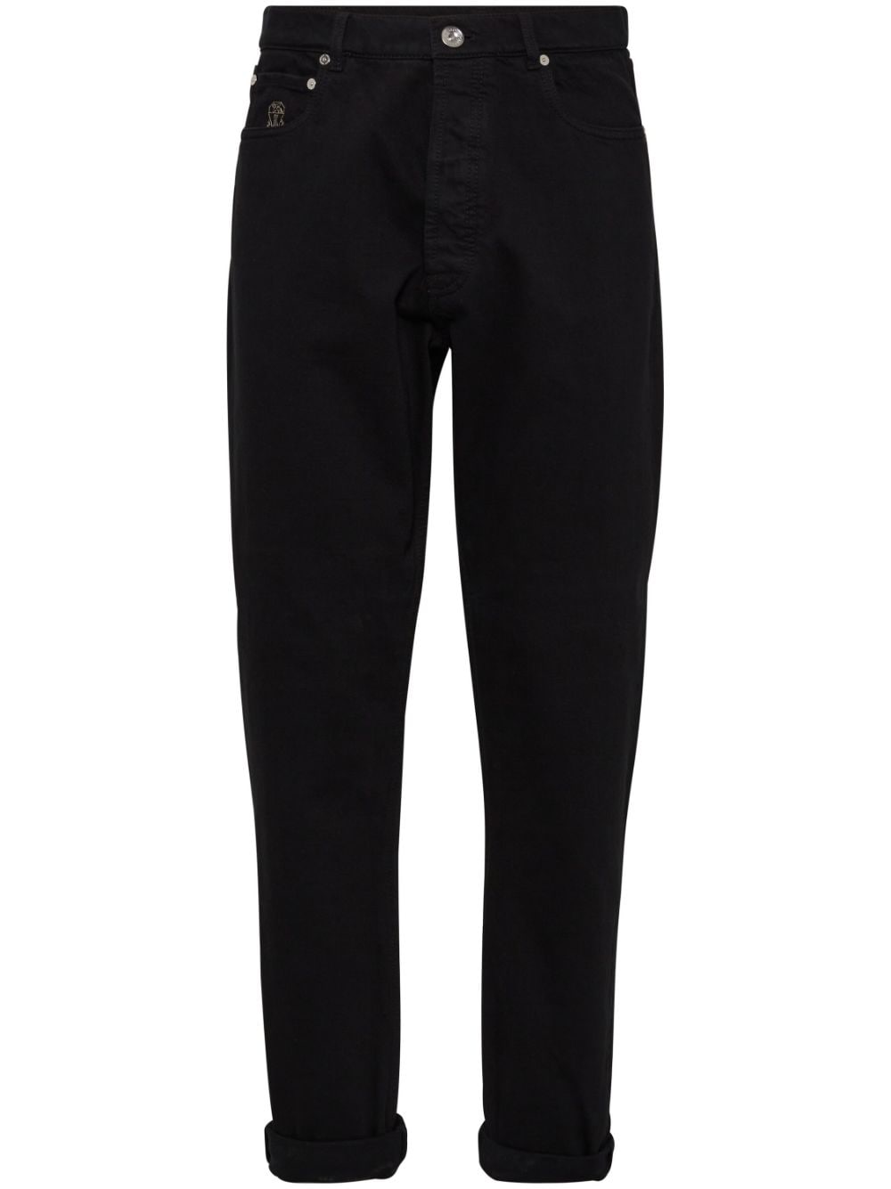 Brunello Cucinelli Iconic-fit straight-leg jeans - Black von Brunello Cucinelli