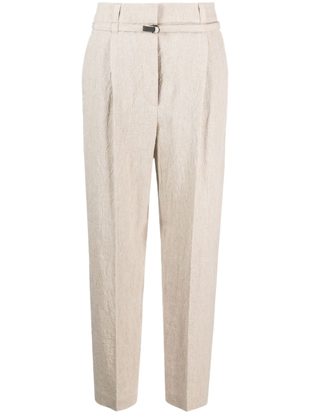 Brunello Cucinelli Monili bead-embellished trousers - Neutrals von Brunello Cucinelli