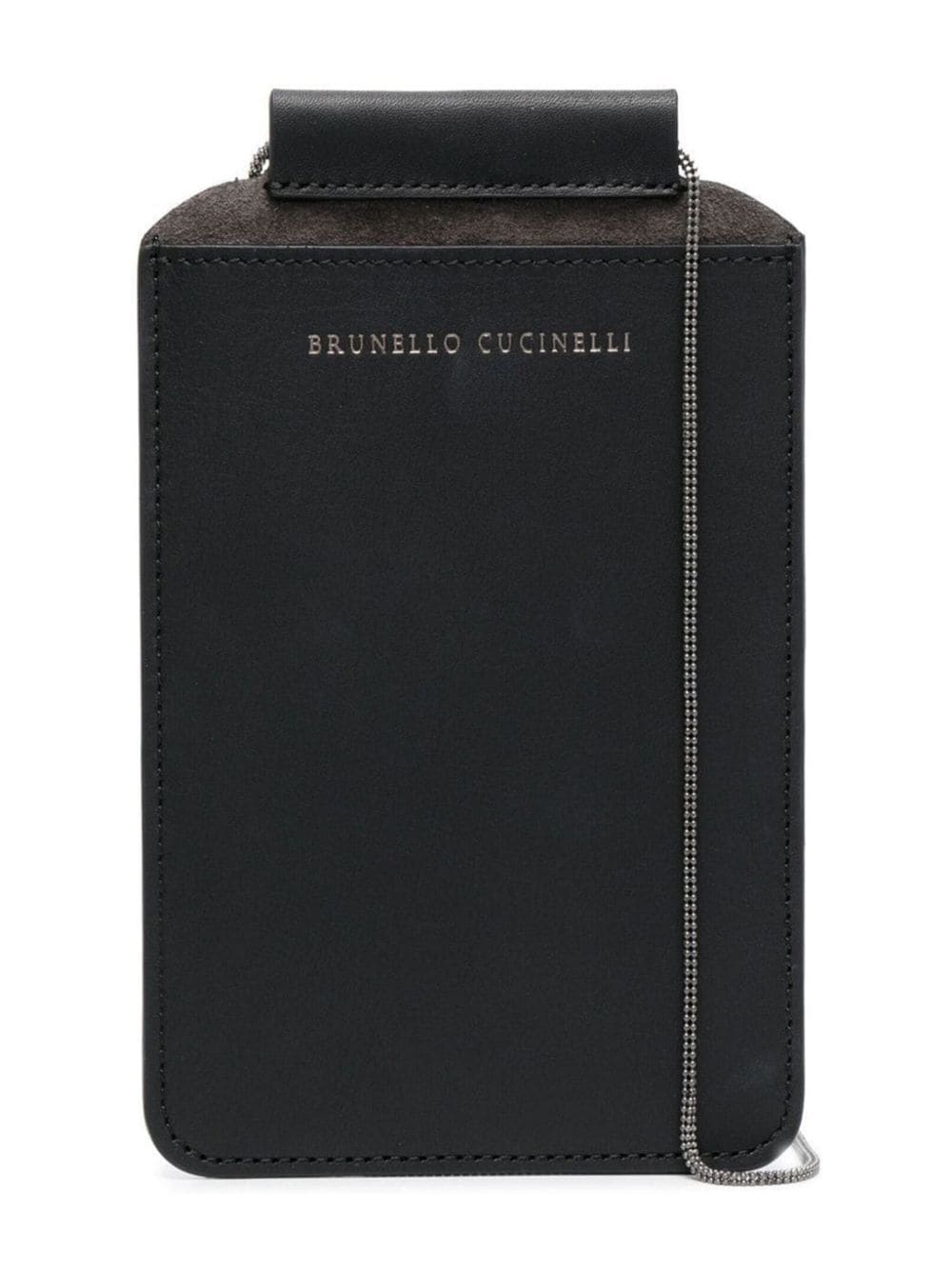 Brunello Cucinelli Monili-chain crossbody phone case - Black von Brunello Cucinelli
