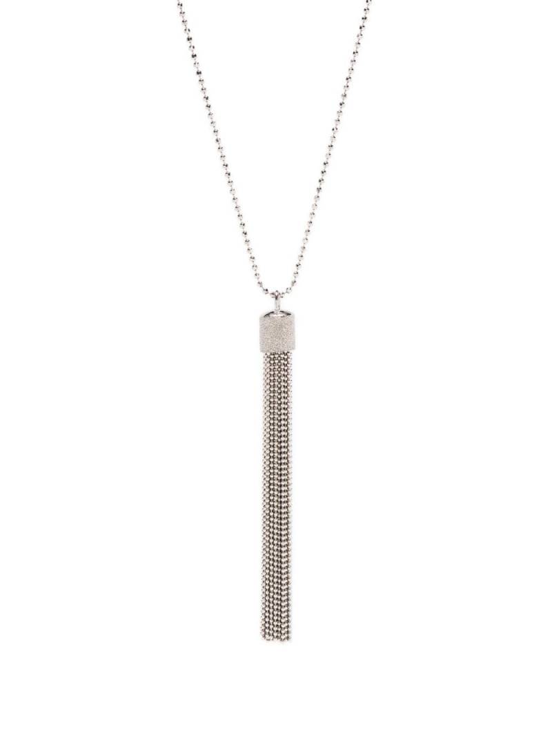 Brunello Cucinelli Precious tassel-detail long necklace - Silver von Brunello Cucinelli