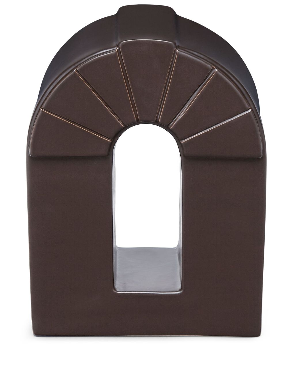 Brunello Cucinelli arch-shape ceramic bookend - Brown von Brunello Cucinelli