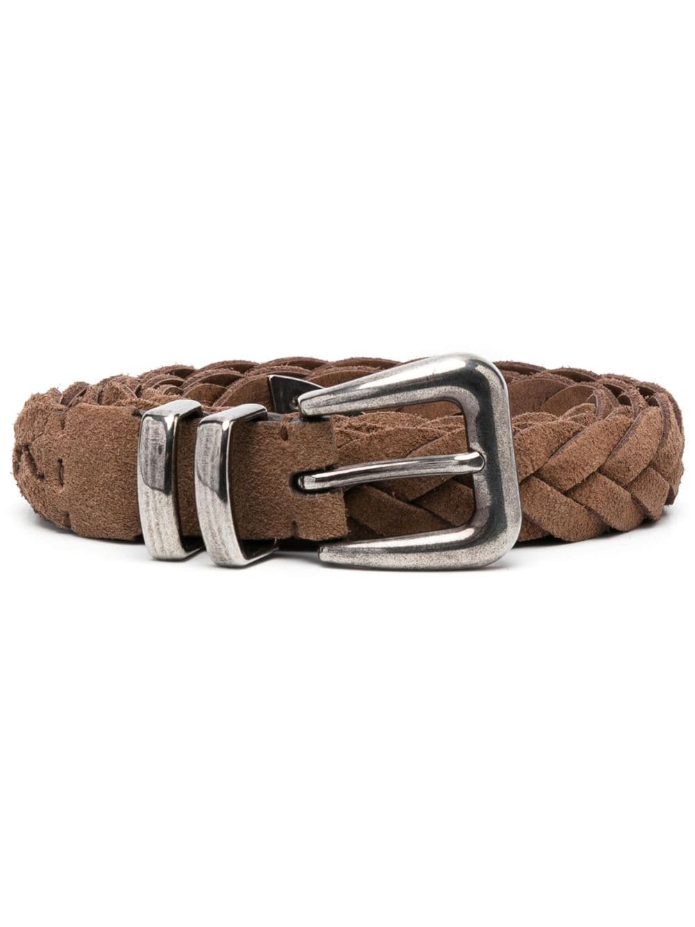 Brunello Cucinelli braided leather belt - Brown von Brunello Cucinelli