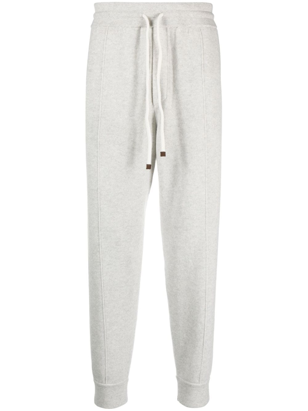 Brunello Cucinelli cashmere track trousers - Grey von Brunello Cucinelli