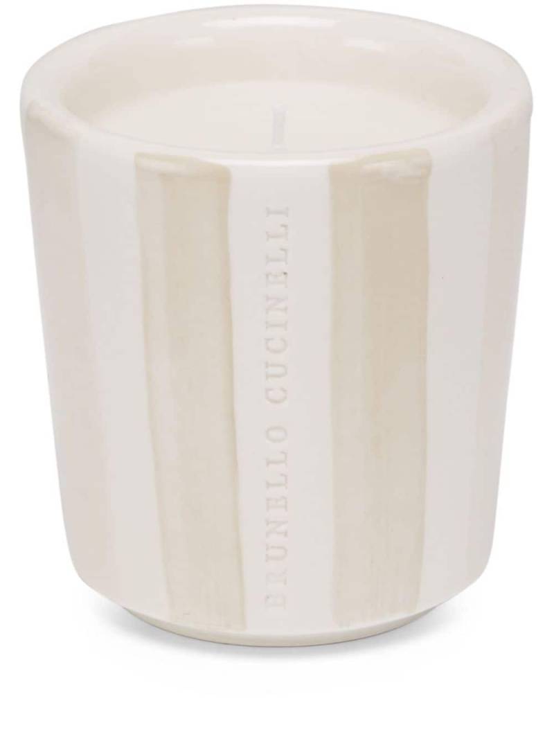 Brunello Cucinelli ceramic scented candle - Neutrals von Brunello Cucinelli
