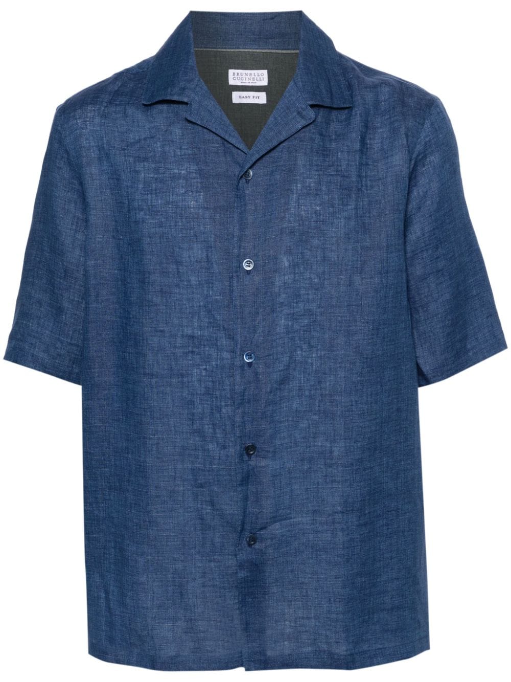 Brunello Cucinelli chambray linen shirt - Blue von Brunello Cucinelli