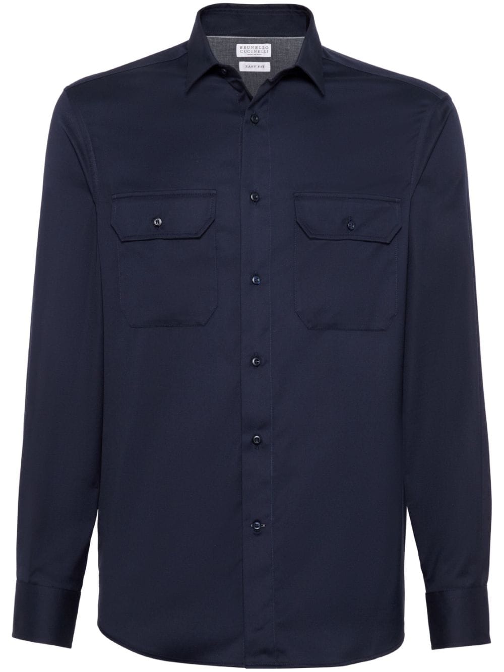 Brunello Cucinelli classic button-up shirt - Blue von Brunello Cucinelli