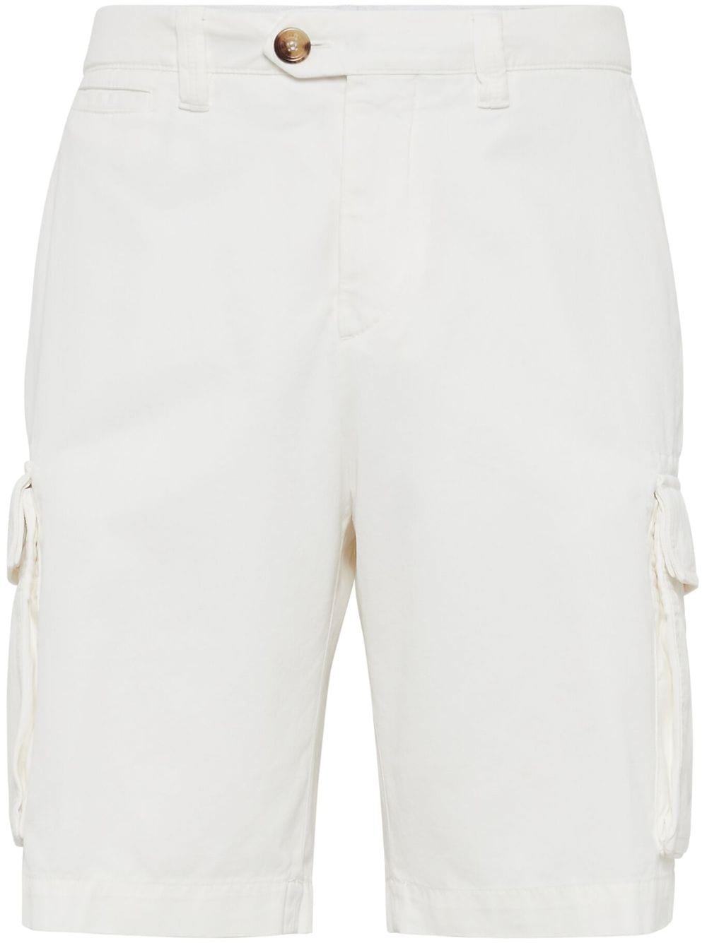 Brunello Cucinelli cotton bermuda shorts - White von Brunello Cucinelli