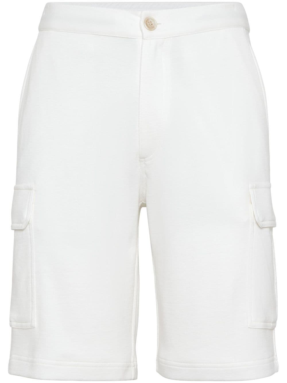 Brunello Cucinelli cotton bermuda shorts - White von Brunello Cucinelli