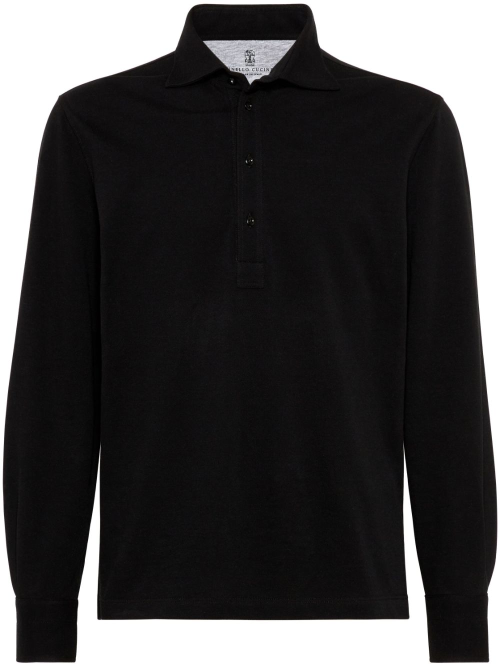 Brunello Cucinelli cotton polo shirt - Black von Brunello Cucinelli
