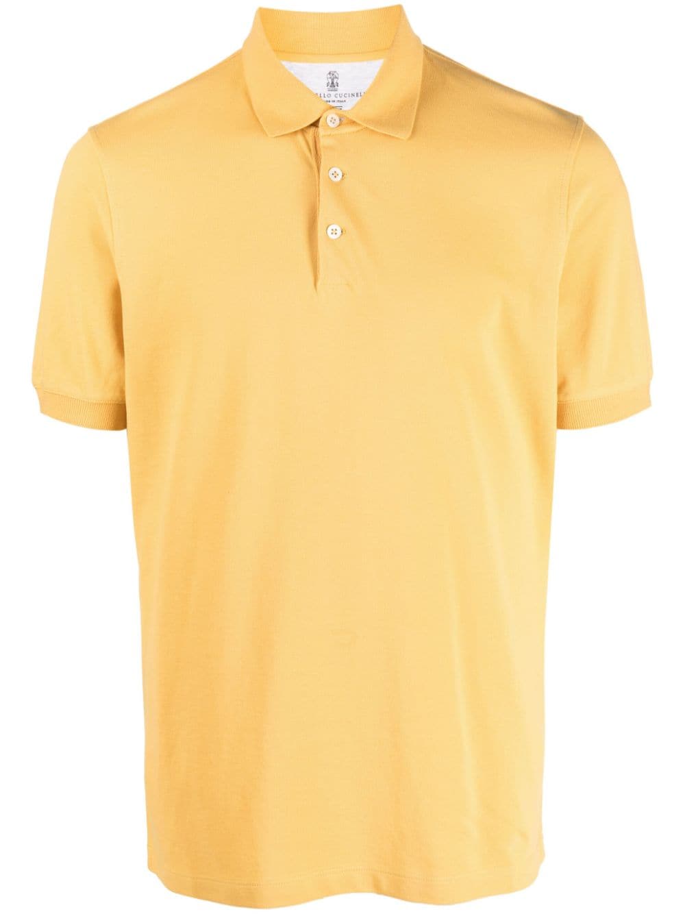 Brunello Cucinelli cotton polo shirt - Yellow von Brunello Cucinelli