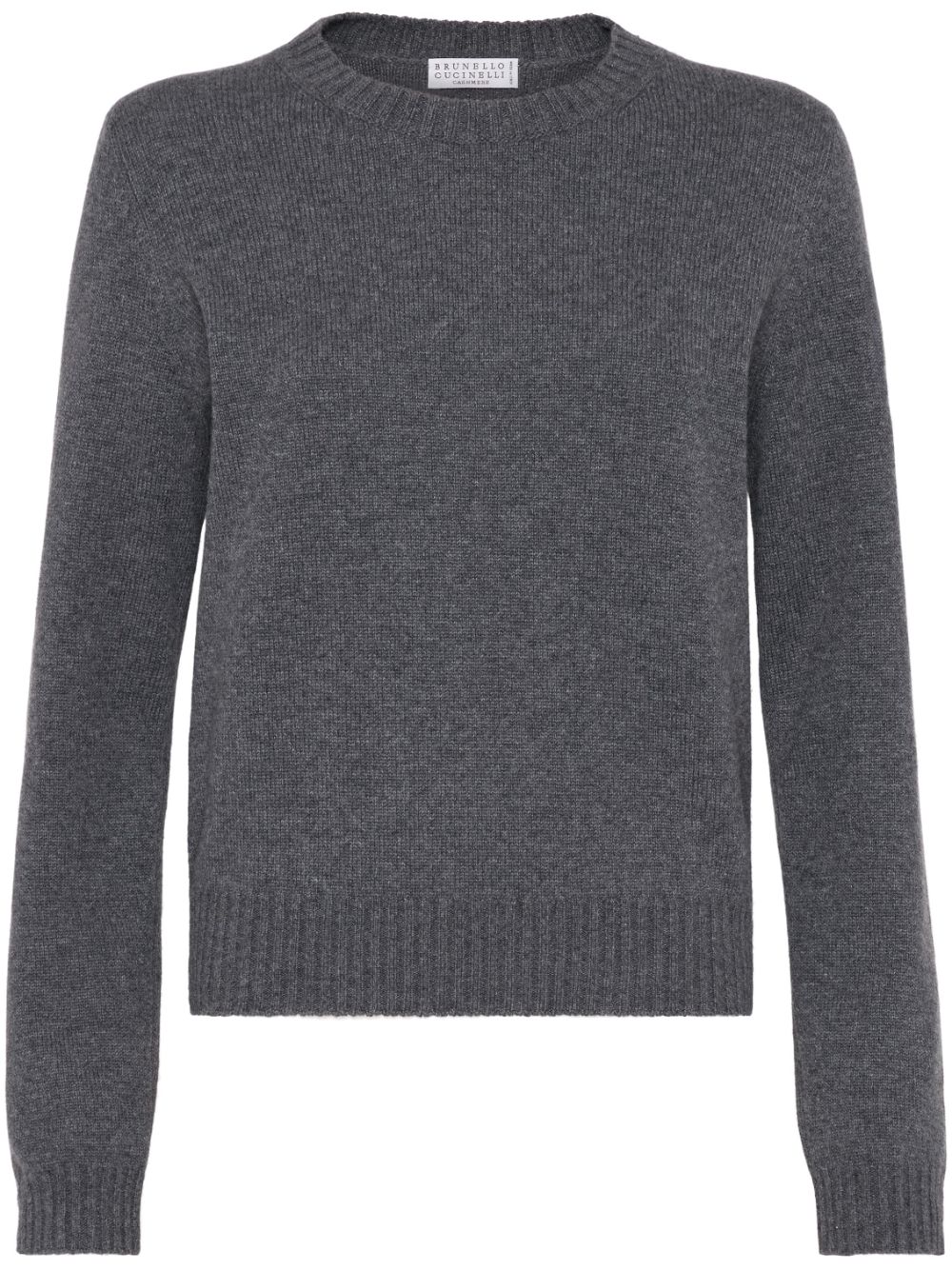 Brunello Cucinelli crew-neck cashmere jumper - Grey von Brunello Cucinelli