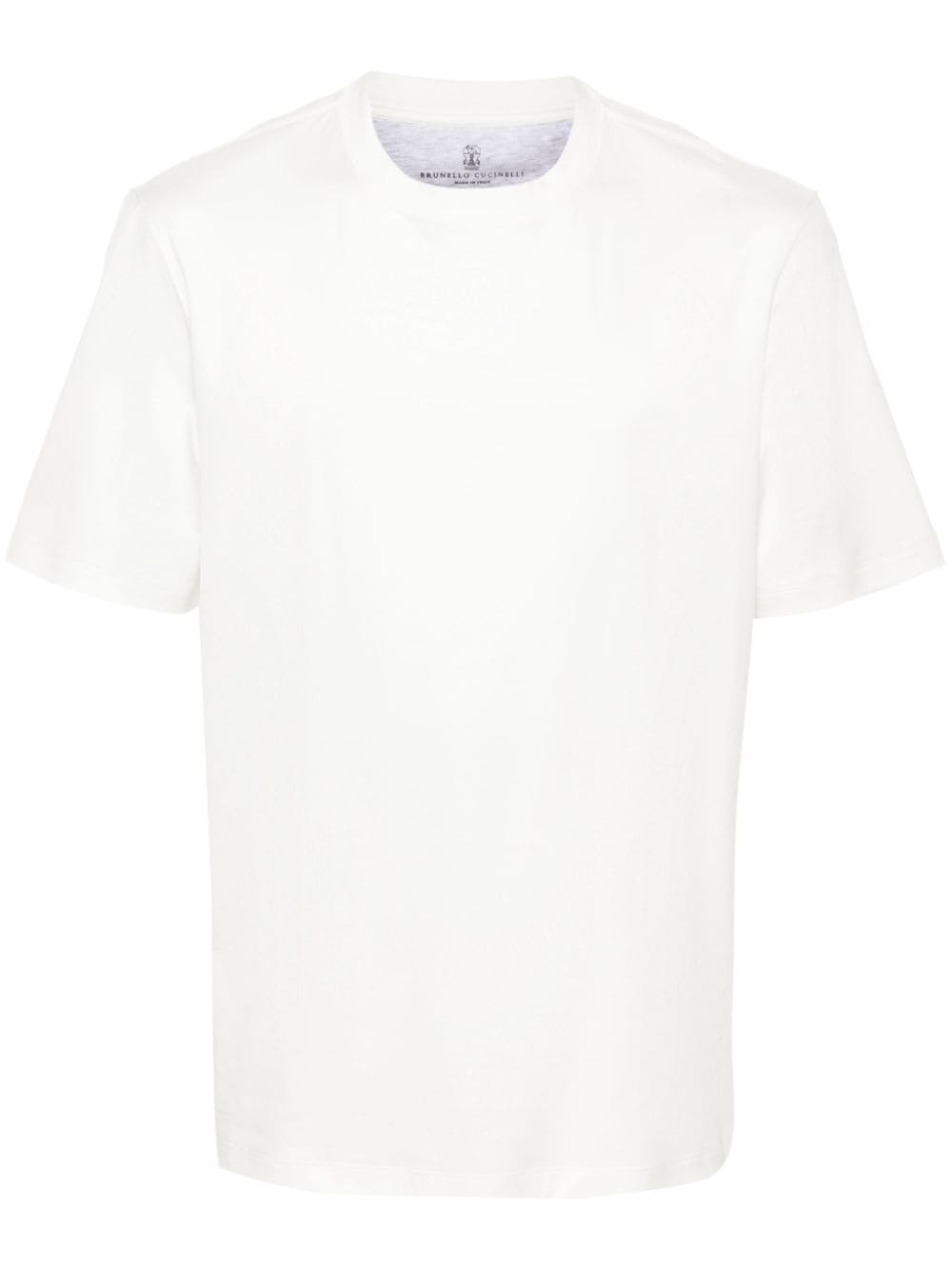 Brunello Cucinelli crew-neck cotton T-shirt - White von Brunello Cucinelli