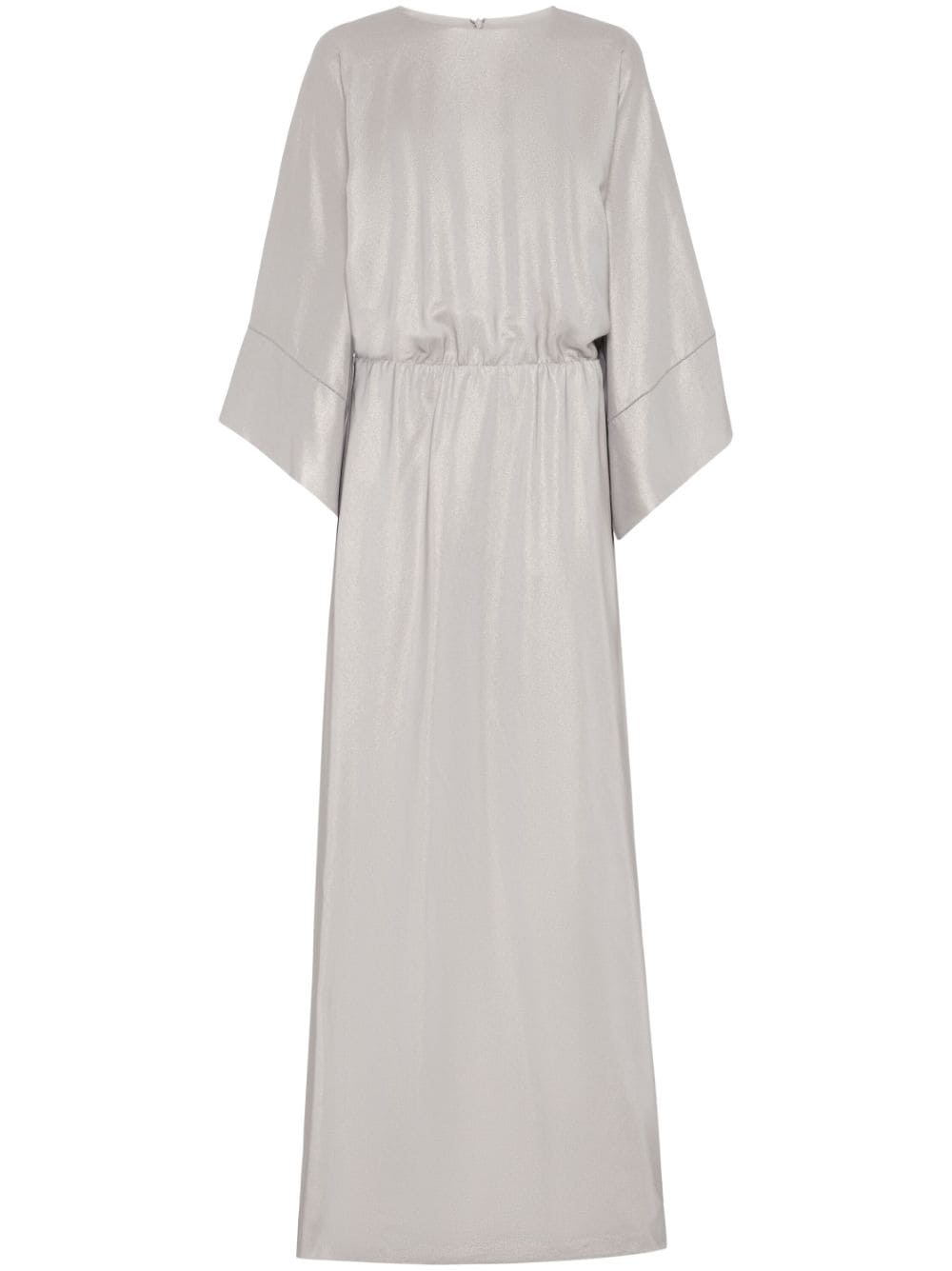 Brunello Cucinelli wide-sleeves silk maxi dress - Neutrals von Brunello Cucinelli