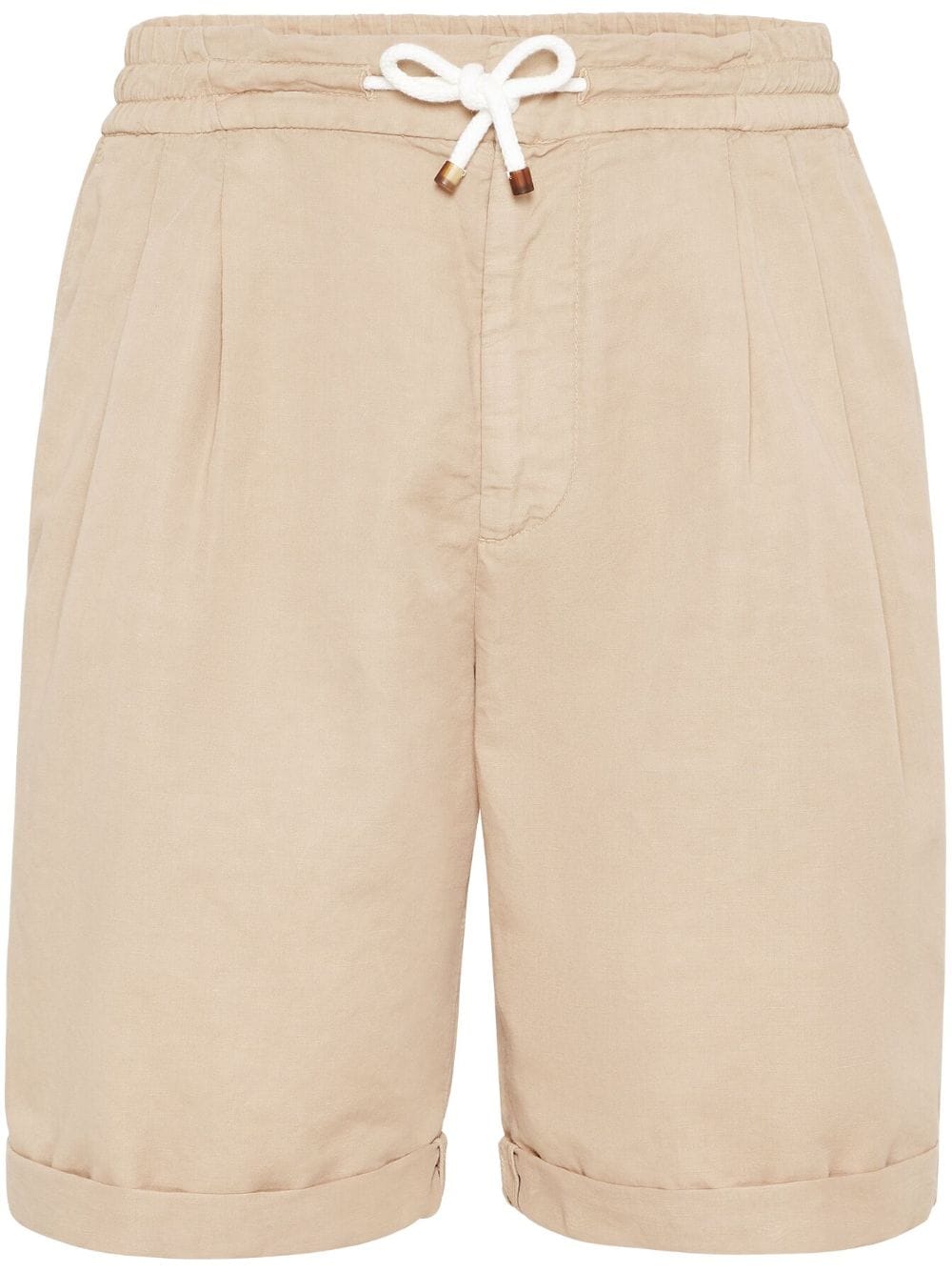 Brunello Cucinelli drawstring-waist bermuda shorts - Neutrals von Brunello Cucinelli