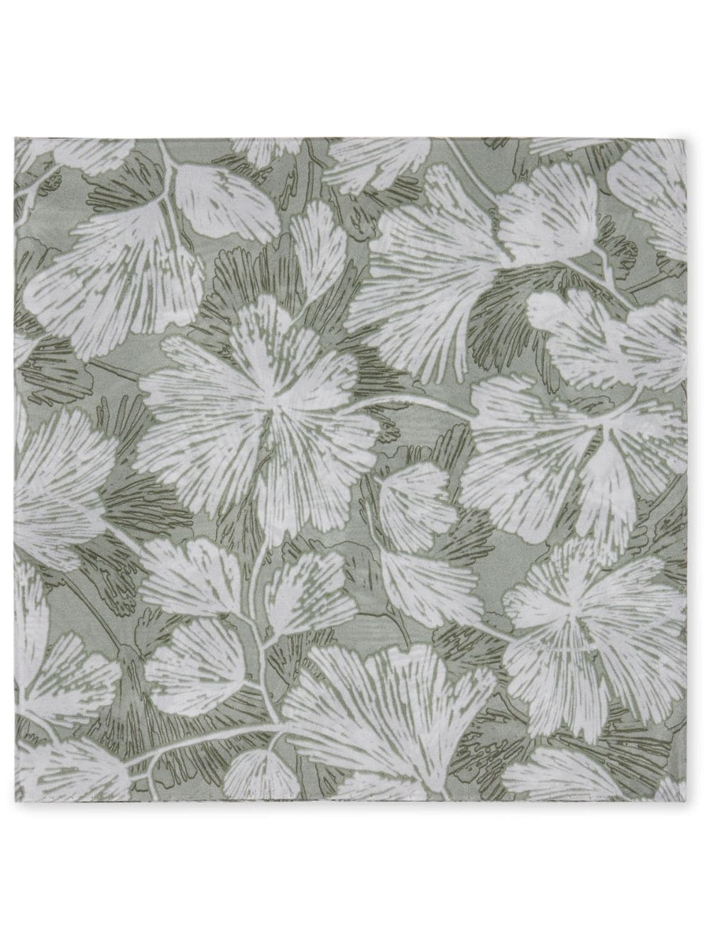Brunello Cucinelli floral-print silk scarf - Green von Brunello Cucinelli