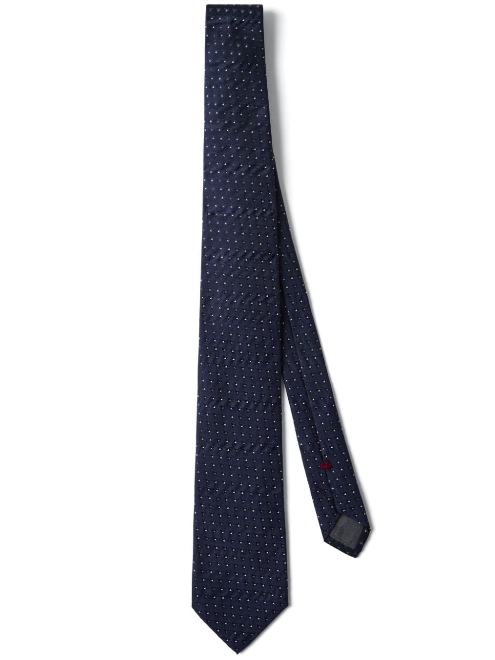 Brunello Cucinelli geometric-jacquard silk tie - Blue von Brunello Cucinelli