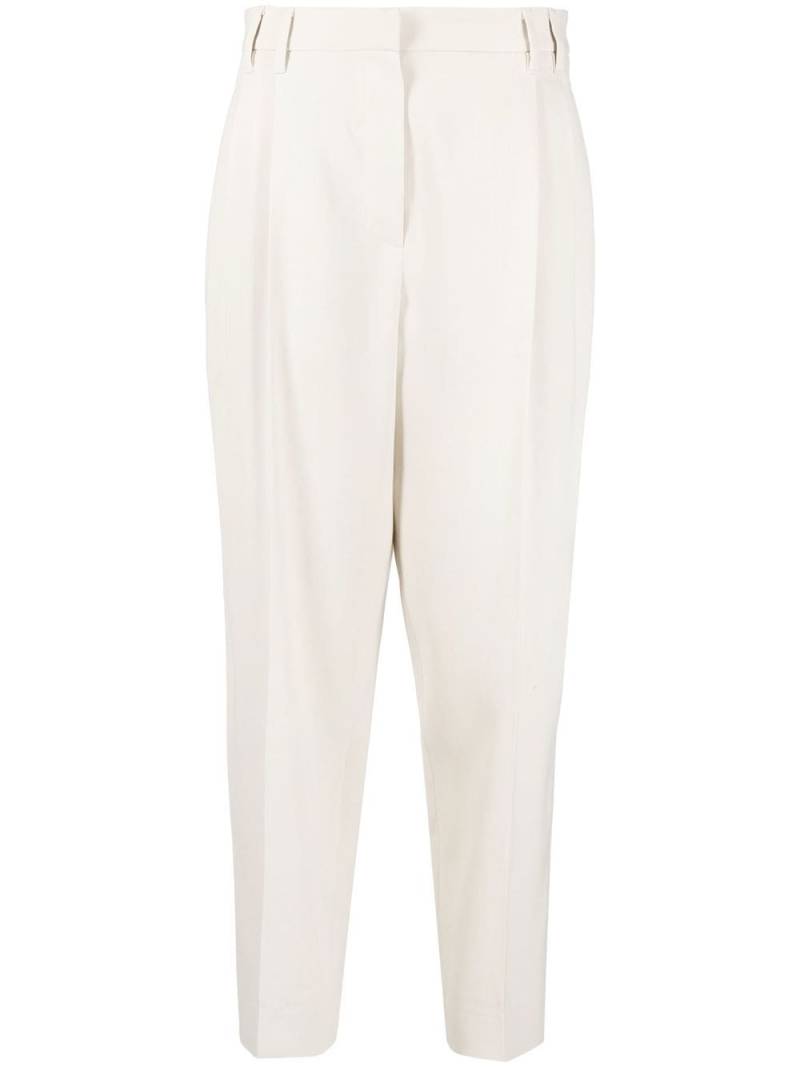 Brunello Cucinelli high-waisted tailored trousers - Neutrals von Brunello Cucinelli