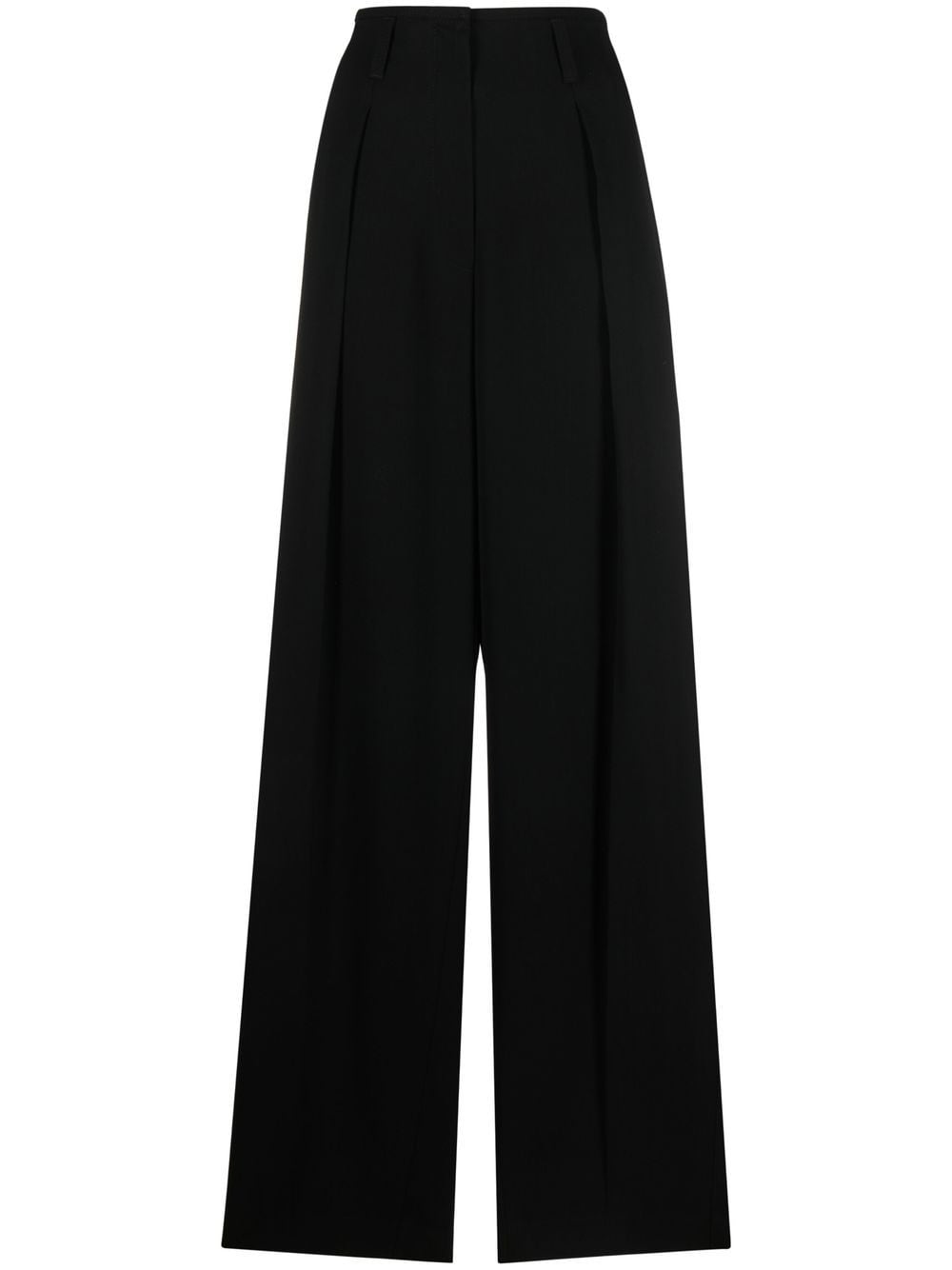 Brunello Cucinelli high-waisted tapered trousers - Black von Brunello Cucinelli