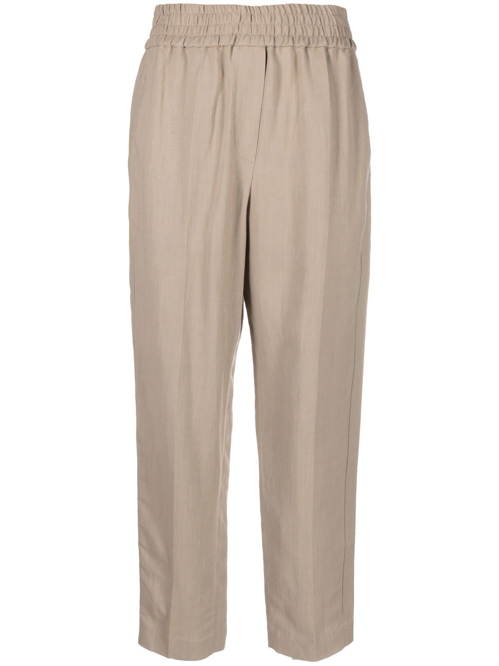 Brunello Cucinelli high-waisted trousers - Brown von Brunello Cucinelli