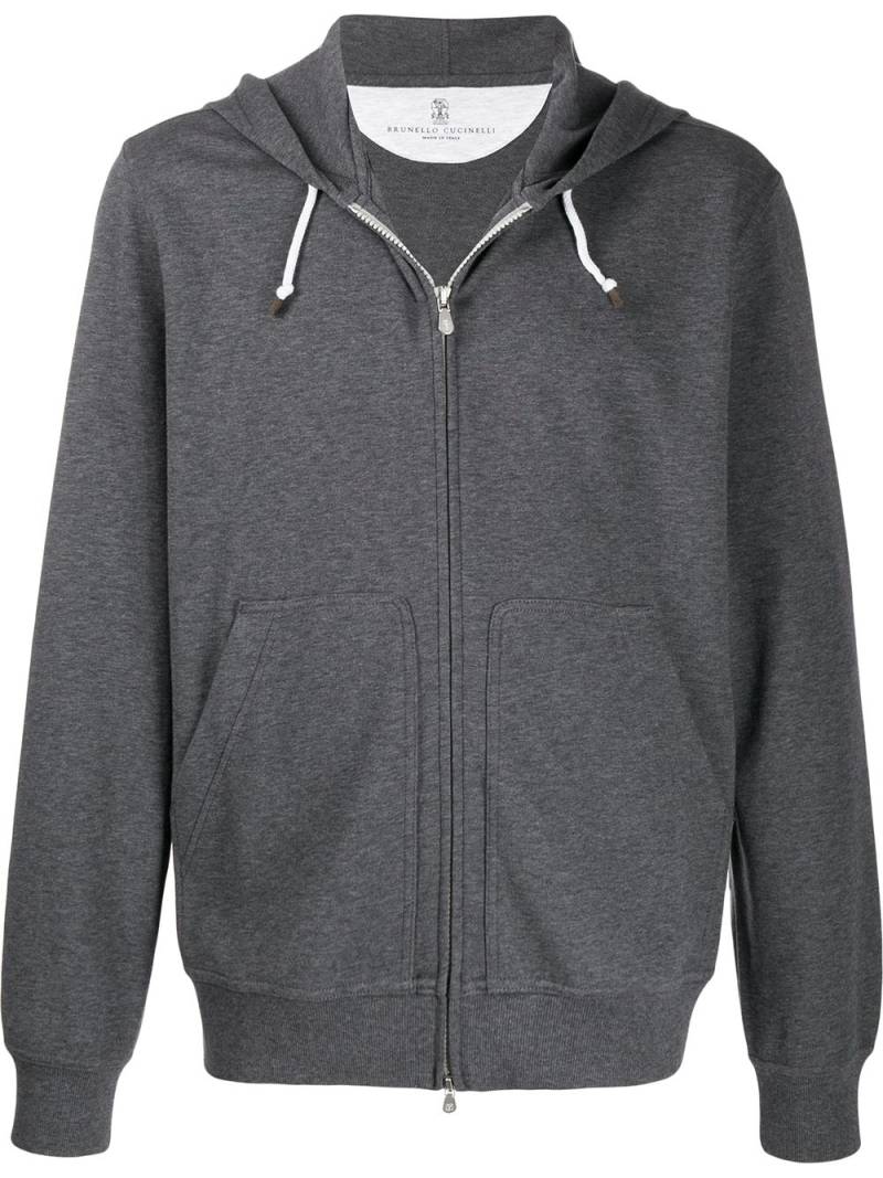 Brunello Cucinelli hooded sweatshirt - Grey von Brunello Cucinelli