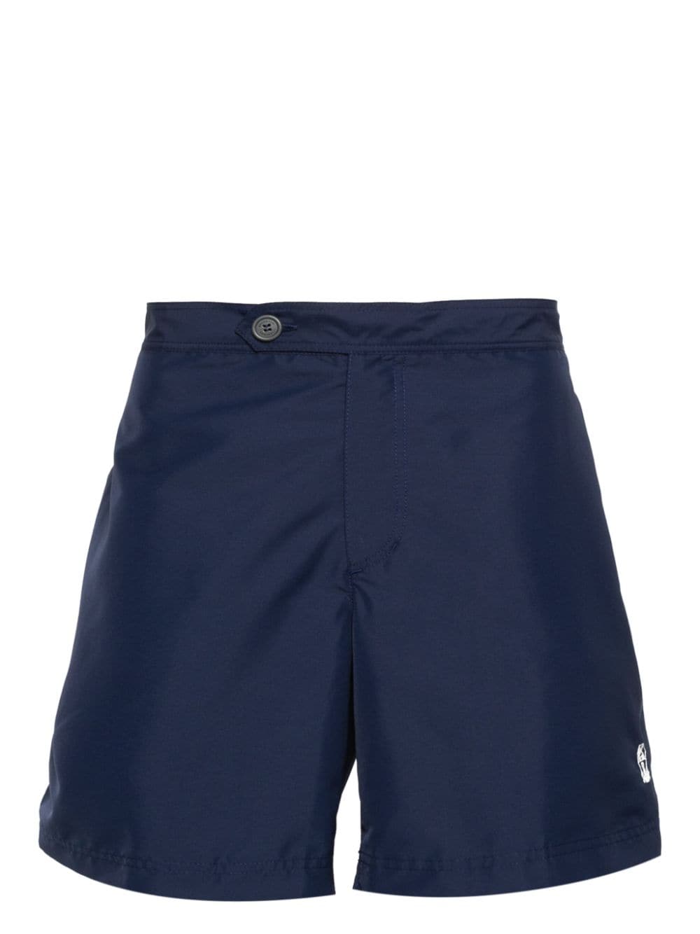 Brunello Cucinelli logo-embroidered swim shorts - Blue von Brunello Cucinelli