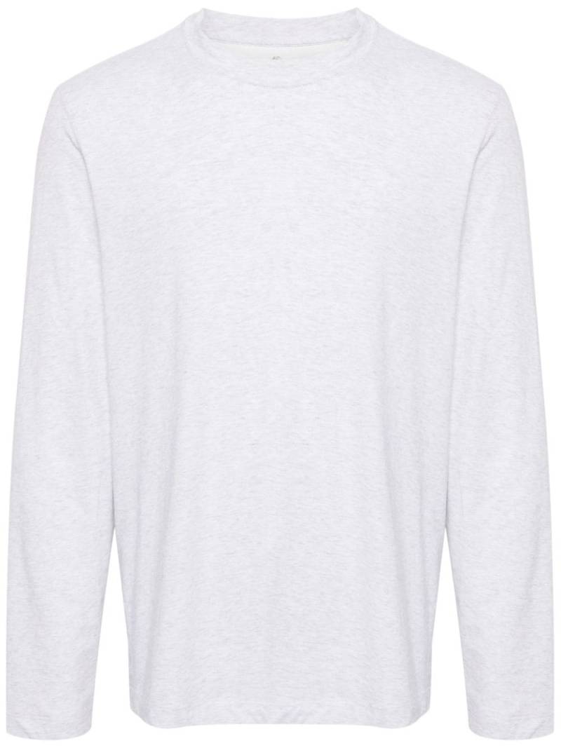 Brunello Cucinelli long-sleeve cotton T-shirt - Grey von Brunello Cucinelli