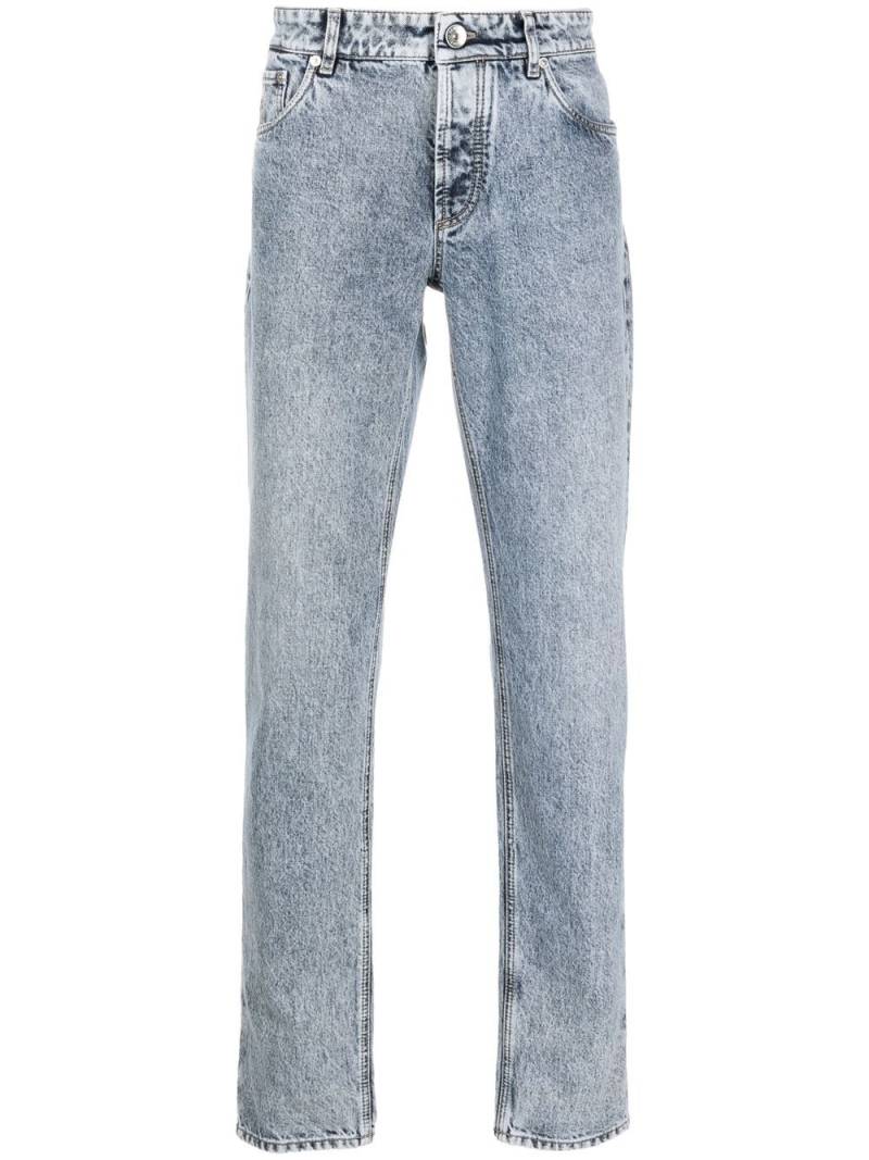 Brunello Cucinelli low-rise slim-cut jeans - Blue von Brunello Cucinelli