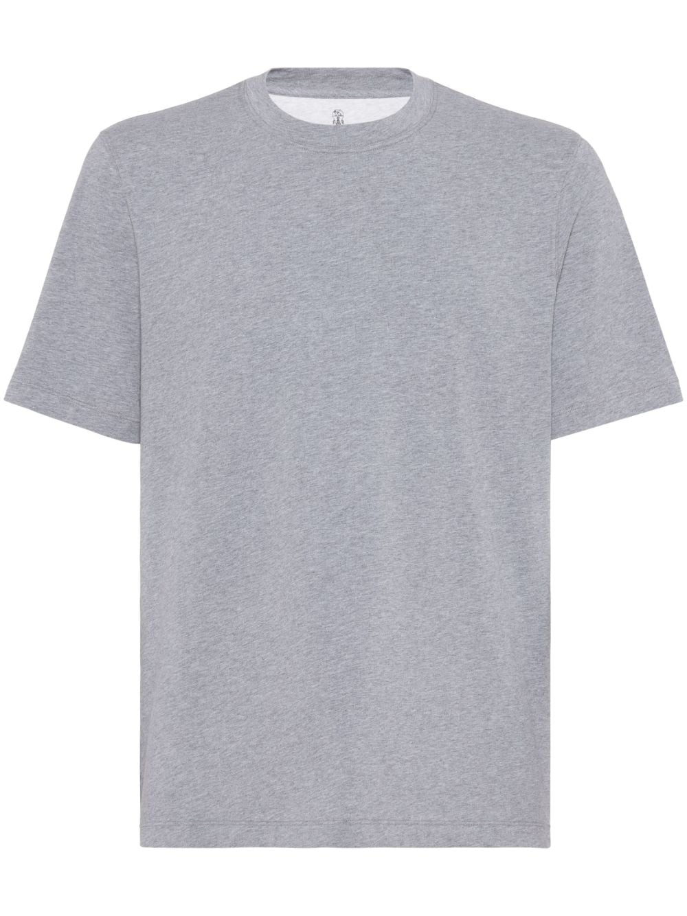 Brunello Cucinelli mélange-effect cotton-blend T-shirt - Grey von Brunello Cucinelli