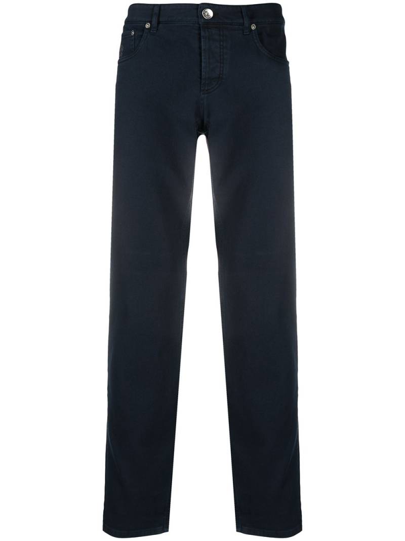 Brunello Cucinelli mid-rise straight-leg jeans - Blue von Brunello Cucinelli