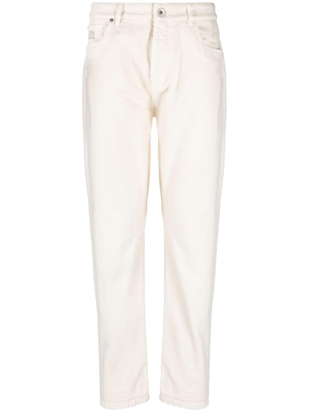 Brunello Cucinelli mid-rise straight-leg jeans - Neutrals von Brunello Cucinelli