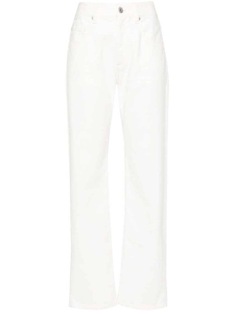 Brunello Cucinelli mid-rise straight-leg jeans - White von Brunello Cucinelli