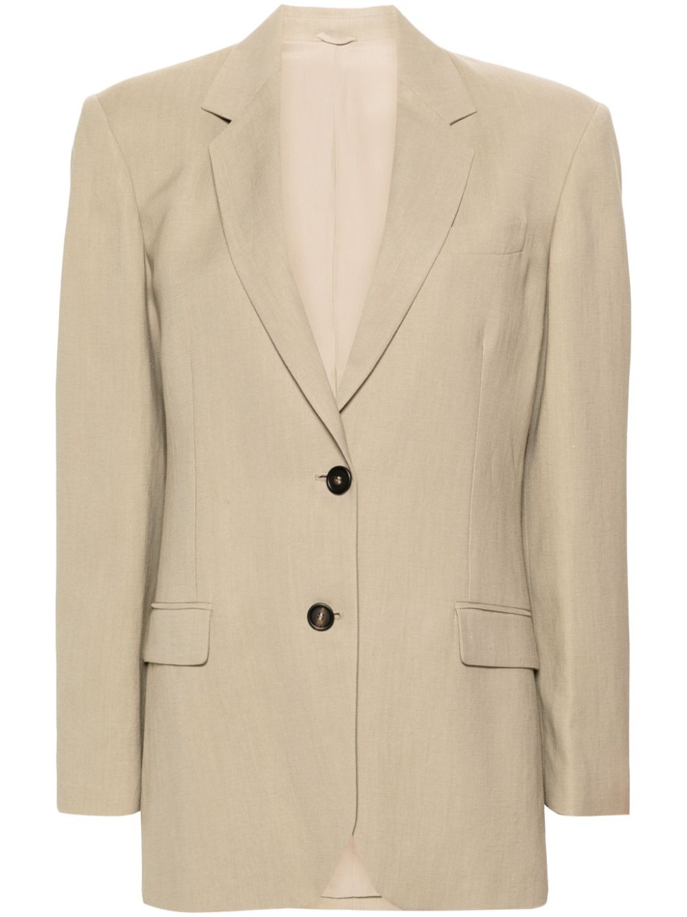 Brunello Cucinelli notch-lapels single-breasted blazer - Neutrals von Brunello Cucinelli