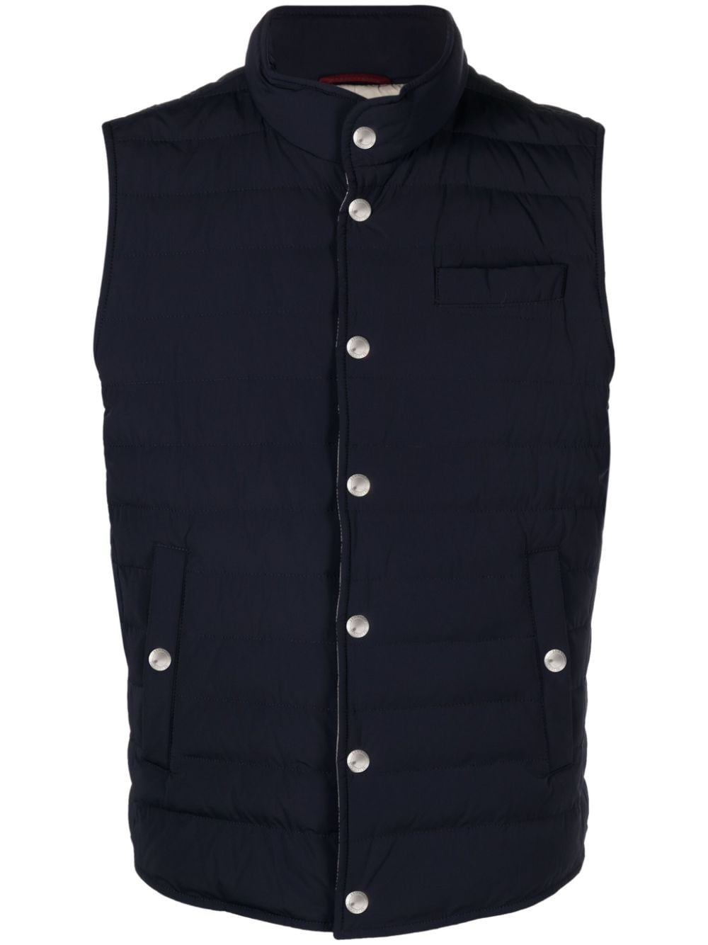 Brunello Cucinelli padded down gilet - Blue von Brunello Cucinelli