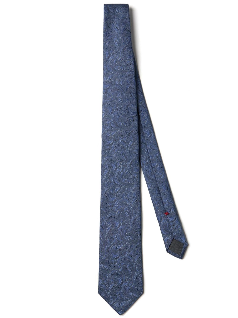 Brunello Cucinelli paisley-pattern silk tie - Blue von Brunello Cucinelli